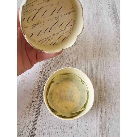 Vintage Nicole Sayre Easter Bunny rabbit spring statue figurine decor container - Picture 9 of 11